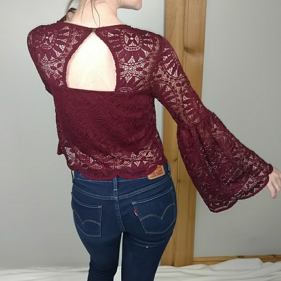 Xhilaration Tops - NWT Target Brand Bell Sleeve Lace Top
